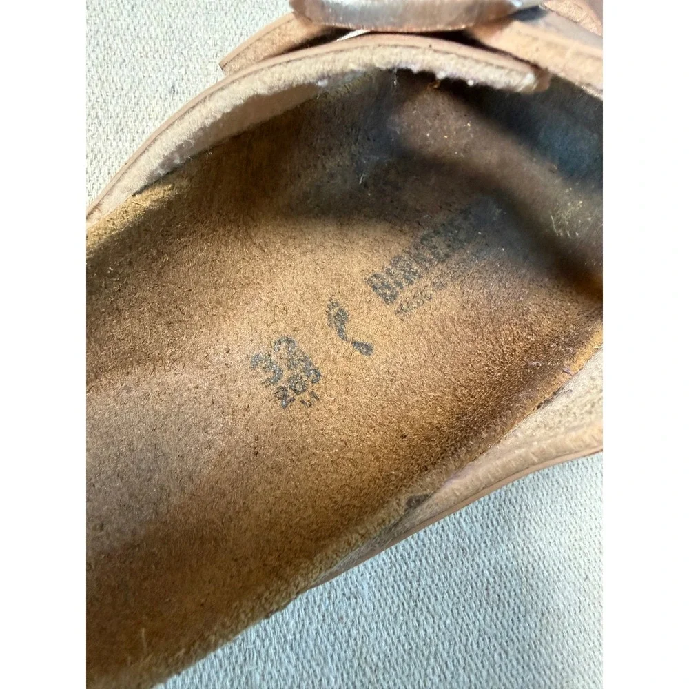 Birkenstock Arizona Kids Sandals Metallic Copper Rose Gold 32 US 1-1.5 Narrow